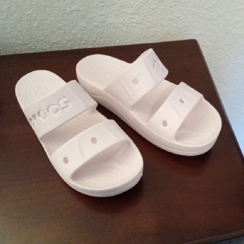 Pink Slide Crocs